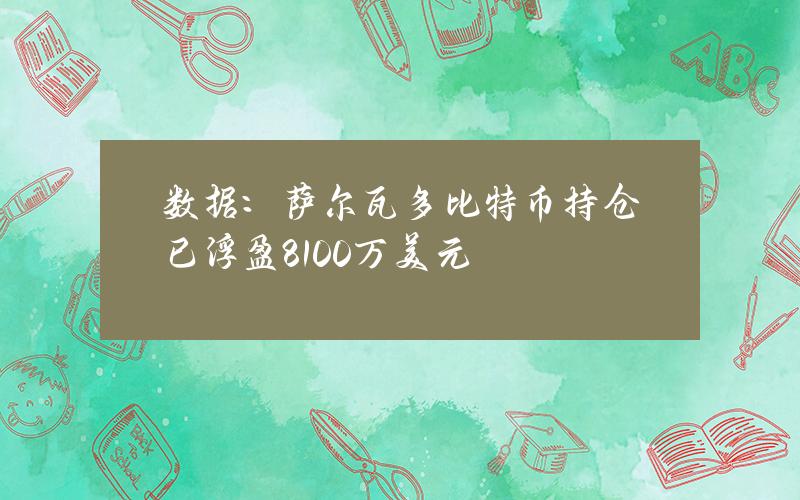 数据：萨尔瓦多比特币持仓已浮盈8100万美元