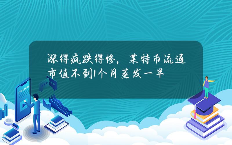 涨得疯跌得惨，莱特币流通市值不到1个月蒸发一半