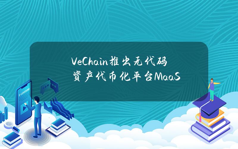 VeChain推出无代码资产代币化平台MaaS